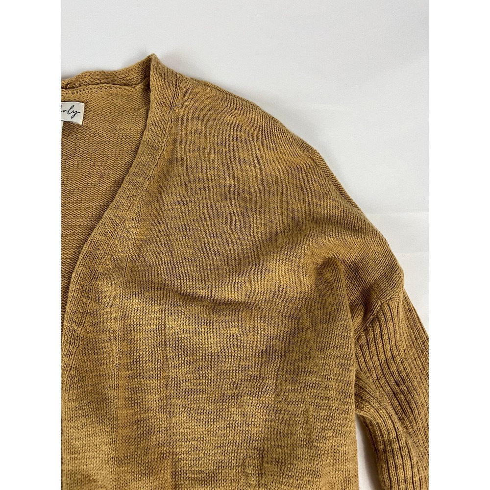 Wonderly Women's Open Front Long Cardigan Sweater‎ P/M Beige Knit Duster